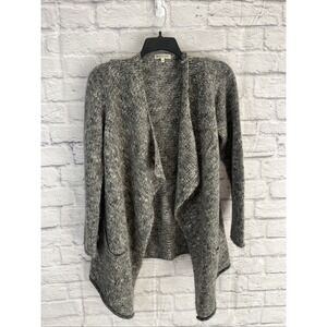 Maryline Coastal Grandma Italian Made Wool Mohair Blend Draped Front Cardigan M